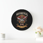 Skull Ride Motorcycles, Ride To Live Grote Klok (Huis)
