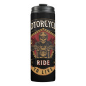 Skull Ride Motorcycles, Ride To Live  Thermosbeker (Voorkant)