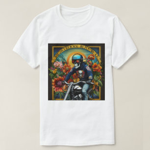 Skull Rider: een gewaagde rit door levendige bloes T-shirt