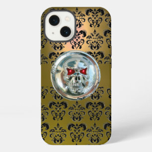 SKULL RIDERS GEEL ZWART DAMAST Case-Mate iPhone 13 Hoesje