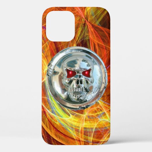 SKULL RIDERS Gele Oranje fractale cirkels Case-Mate iPhone Case (Achterkant)