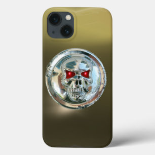 SKULL RIDERS GEM grijs zwart iPhone 13 Hoesje