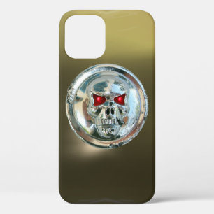 SKULL RIDERS GEM grijs zwart iPhone 12 Hoesje