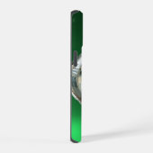 SKULL RIDERS MONOGRAM groen iPhone 15 Case (Rechterkant)