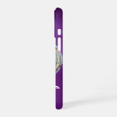 SKULL RIDERS MONOGRAM Paars iPhone 16 Hoesje (Linkerkant)