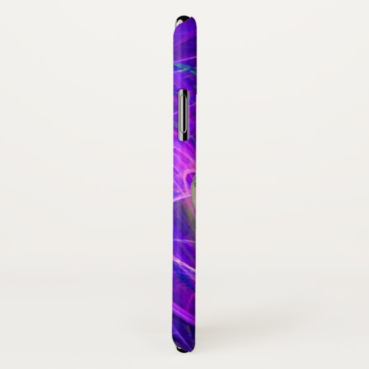 SKULL RIDERS Roze Blauwe Paarse Fractale cirkels Case-Mate iPhone Case (Achterkant / rechts)