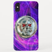 SKULL RIDERS Roze Blauwe Paarse Fractale cirkels Case-Mate iPhone Case (Achterkant)