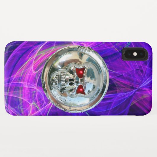 SKULL RIDERS Roze Blauwe Paarse Fractale cirkels Case-Mate iPhone Case (Achterkant (horizontaal))