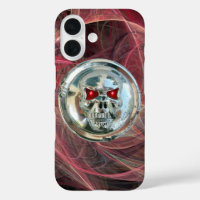 SKULL RIDERS Roze grijze fractale cirkels