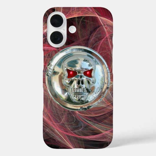 SKULL RIDERS Roze grijze fractale cirkels Case-Mate iPhone Case (Achterkant)