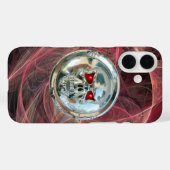 SKULL RIDERS Roze grijze fractale cirkels Case-Mate iPhone Case (Achterkant (horizontaal))