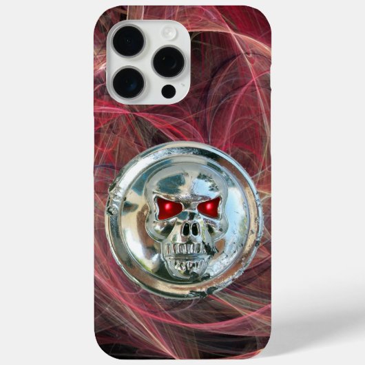 SKULL RIDERS Roze metalen grijze ronde cirkels Case-Mate iPhone Case (Achterkant)