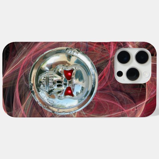 SKULL RIDERS Roze metalen grijze ronde cirkels Case-Mate iPhone Case (Achterkant (horizontaal))