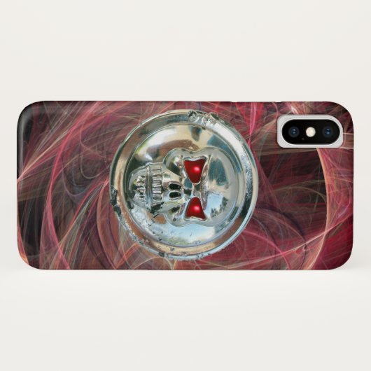SKULL RIDERS Roze metalen grijze ronde cirkels Case-Mate iPhone Case (Achterkant (horizontaal))