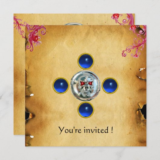 SKULL RIDERS sapphire Kaart (Voorkant / Achterkant)