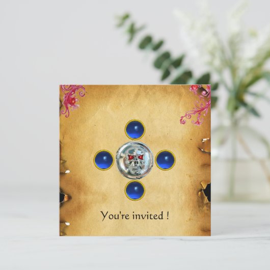 SKULL RIDERS sapphire Kaart (Staand voorkant)