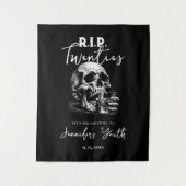 Skull RIP Twenties 30e verjaardag Party Achtergron Wandkleed (Voorkant)