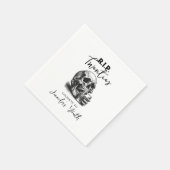  Skull RIP Twenties Whiskey verjaardagsfeestje Servet (Hoek)