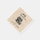  Skull RIP Twenties Whiskey verjaardagsfeestje Servet (Hoek)