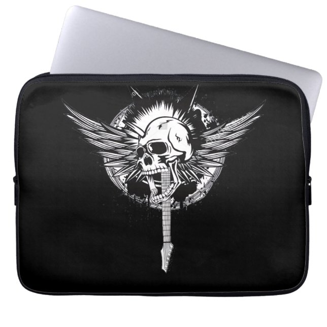 SKULL ROCK LAPTOP SLEEVE (Voorkant)
