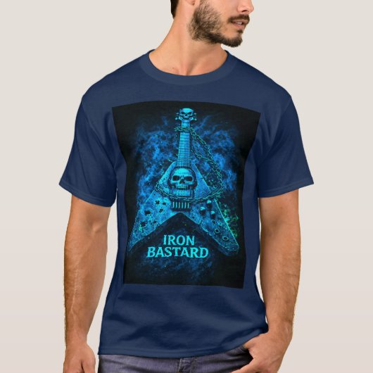 skull‑rock vibes t-shirt (Voorkant)