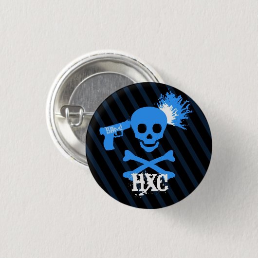 Skull Ronde Button 3,2 Cm (Voorkant /achterkant)