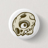 Skull Ronde Button 3,2 Cm (Voorkant)