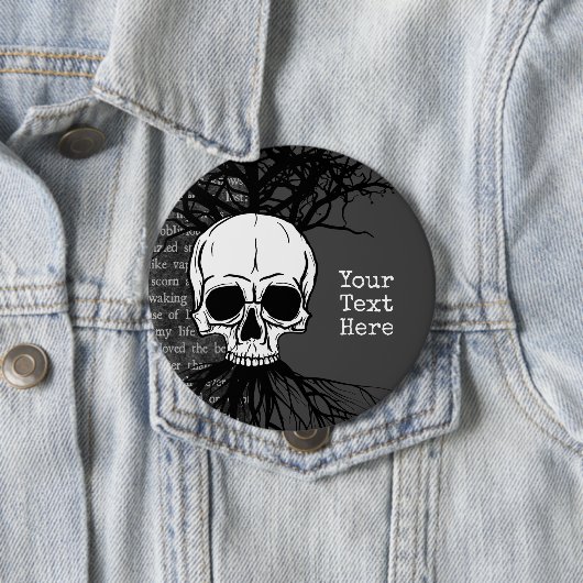 Skull Ronde Button 4,0 Cm (In situ)