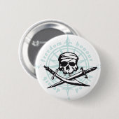 skull ronde button 5,7 cm (Voorkant /achterkant)