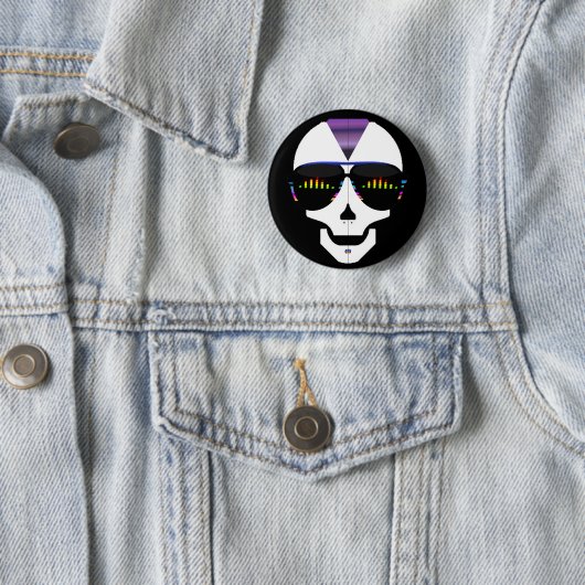 Skull Ronde Button 5,7 Cm (In situ)