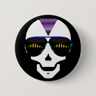 Skull Ronde Button 5,7 Cm
