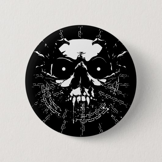 Skull Ronde Button 5,7 Cm (Voorkant)