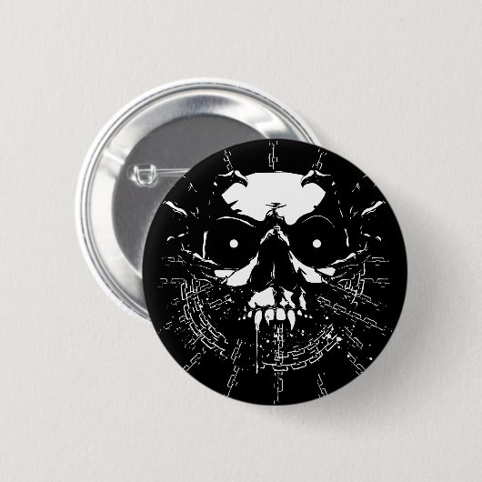 Skull Ronde Button 5,7 Cm (Voorkant /achterkant)