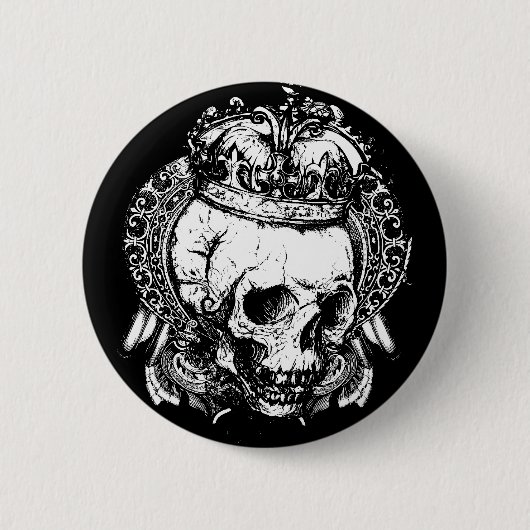 Skull Ronde Button 5,7 Cm (Voorkant)