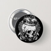 Skull Ronde Button 5,7 Cm (Voorkant /achterkant)