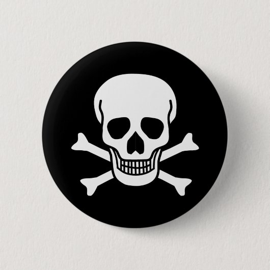Skull Ronde Button 5,7 Cm (Voorkant)