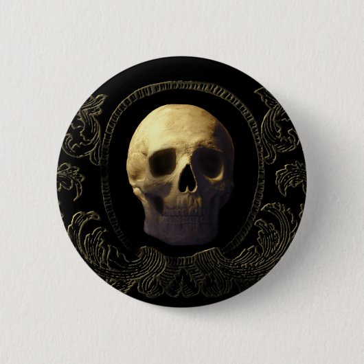 Skull Ronde Button 5,7 Cm (Voorkant)