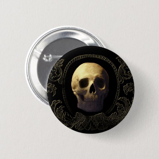 Skull Ronde Button 5,7 Cm (Voorkant /achterkant)