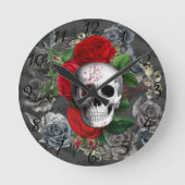 Skull Ronde Klok (Voorkant)