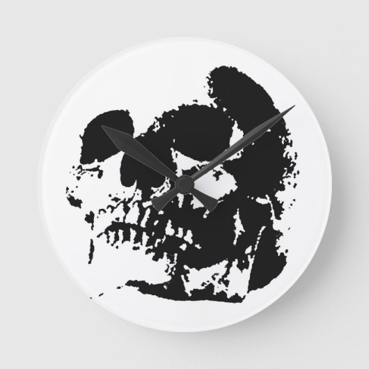 Skull Ronde Klok (Voorkant)