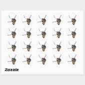 Skull Ronde Sticker (Vel)