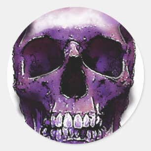 Skull Ronde Sticker