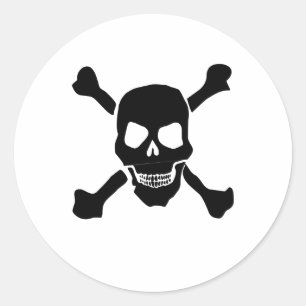 Skull Ronde Sticker