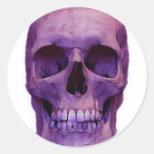 Skull Ronde Sticker (Voorkant)