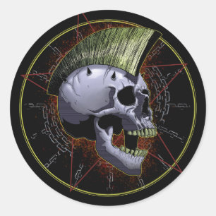 Skull Ronde Sticker