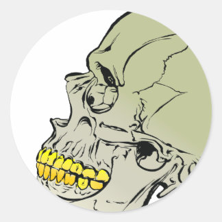 Skull Ronde Sticker