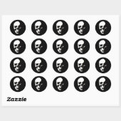 Skull Ronde Sticker (Vel)