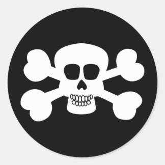 Skull Ronde Sticker