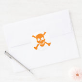 Skull Ronde Sticker (Envelop)