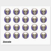 Skull Ronde Sticker (Vel)